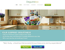 Tablet Screenshot of degustabox.com